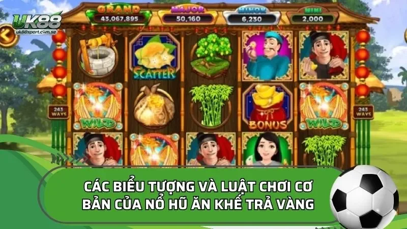 Các biểu tượng và luật chơi cơ bản của nổ hũ Ăn khế trả vàng