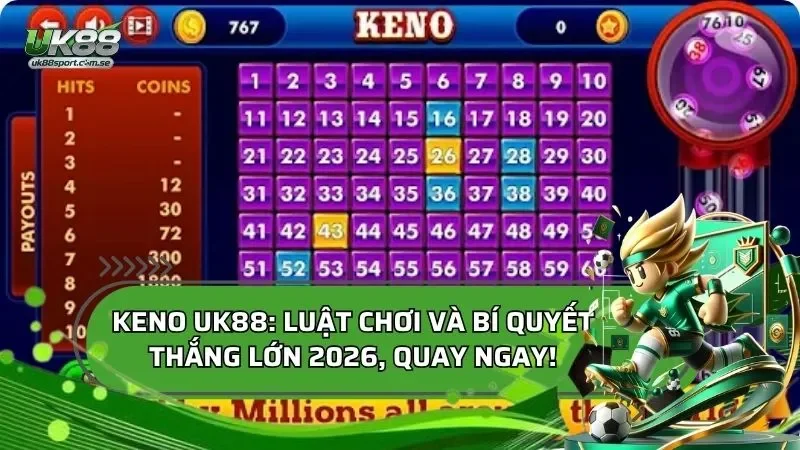 Keno 2026: Luật Chơi Và Bí Quyết Thắng Lớn Tại UK88, Quay Ngay!