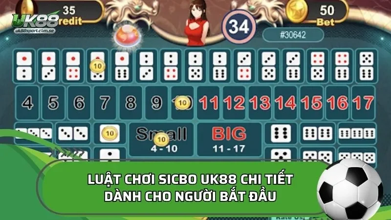 Luật chơi sicbo UK88 chi tiết dành cho người bắt đầu